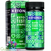 Adonis Ketonic Keto Test Strips 100szt - ketonowe testy paskowe do monitorowania ciał ketonowych i glukozy
