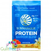 Sunwarrior Protein Warrior Blend 25g, Vanilla - vegan protein powder with acai, goji & quinoa, sachet