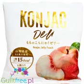 iaFoods Peach Konjac Jelly - japońskie brzoskwiniowe żelki konjaku w saszetkach, 15kcal
