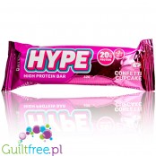 HYPE Bar Confetti Cupcake - niskocukrowy baton białkowy z masą truskawkową i białą czekoladą