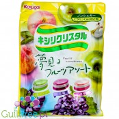 Xylicrystal Mix Gelato Candy Kasugai - japońskie cukierki z ksylitolem, Brzoskwinia, Winogrona & Jabłko