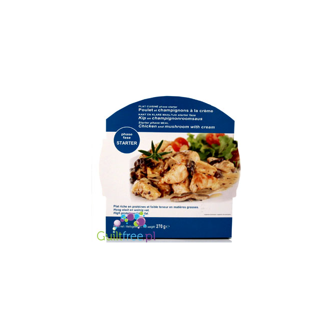 Dieti Meal Kurczak w sosie kremowym z pieczarkami - kompletny obiad 213kcal & 35g białka