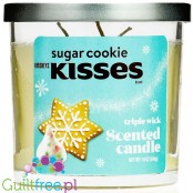 Hershey's Kisses Sugar Cookie Scented Candle - duża zapachowa (Ciasteczka & Biała Czekolada)