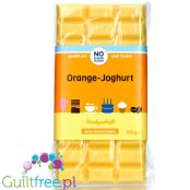 NO SUGAR SUGAR Schokolade Orange-Joghurt - rzemieślnicza czekolada bez cukru z erytrolem, Pomarańczowo-jogurtowa