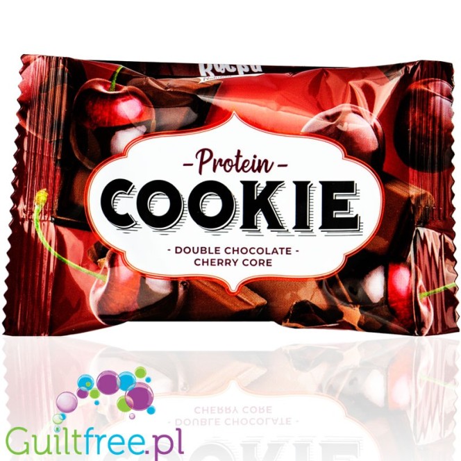 Rocka Nutrition Protein Cookie Double Chocolate Cherry - wegańskie ciastko białkowe bez cukru i oleju palmowego