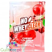 Rocka Nutrition No Whey Clear Cherry Lollipop - wegański hydrolizat o smaku wiśniowym, saszetka
