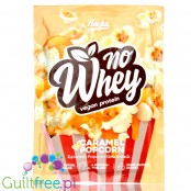 Rocka Nutrition NO WHEY Caramel Popcorn - wegańska odżywka białkowa 5 źródeł białka, saszetka