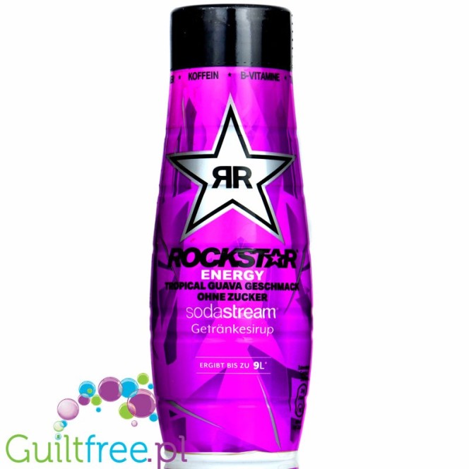Rockstar SodaStream Tropical Guava Energy No Sugar - syrop / koncentrat do wody energetyk bez cukru