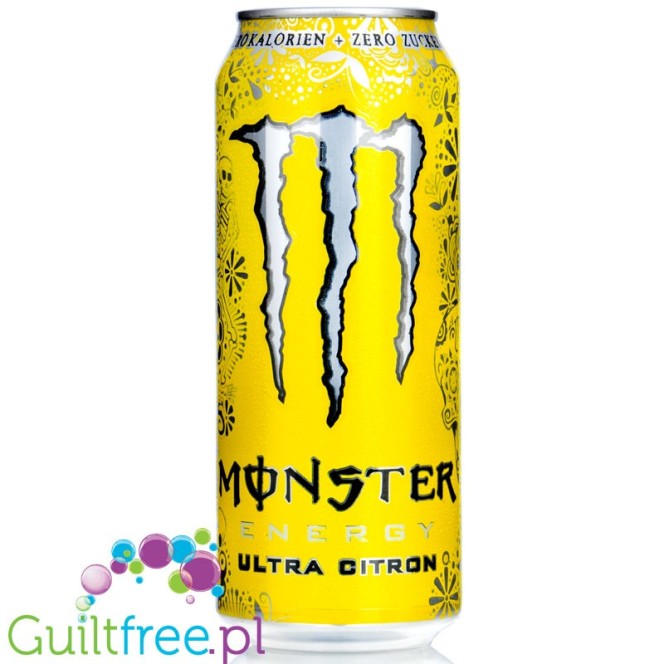 Monster Energy Ultra Citron - cytrynowy napój energetyczny bez cukru i kalorii