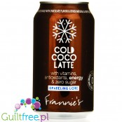 Frannie's Sparkling Love Cold Coco Latte - kokosowy napój zero kalorii bez cukru z witaminami i zieloną herbatą