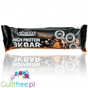 Layenberger High Ptrotein Crunchy Dark Chocolate - baton 14g białka, smak Ciemna czekolada