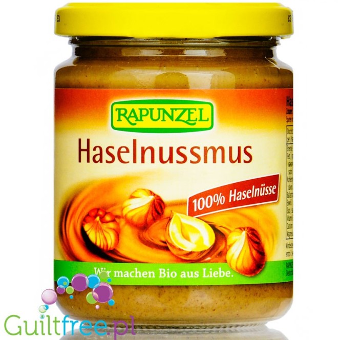Rapunzel Bio Haselnussmus - krem z orzechów laskowych 100% bez soli i cukru