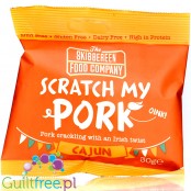 Skibbereen Scratch My Pork Cajun - keto chrupki z wieprzowiny bezglutenowe bez MSG 2g węglowodanów