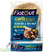 Flatout CarbDown Olive Oil & Sea Salt - low carb & high fiber flat breads