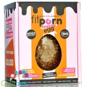 FitPrn Uovo di Pasqua Biscotto Speculoos 0,4KG - giga jajo bez dodatku cukru, Biała Czekolada & Herbatniki