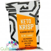 CanDo Keto Krisp, Almond Butter - ketogeniczny baton 10g białka & 2g cukru z MCT
