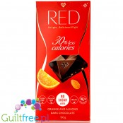 RED Delight ciemna czekolada z migdałami i pomarańczą, bez dodatku cukru, 30% mniej kalorii