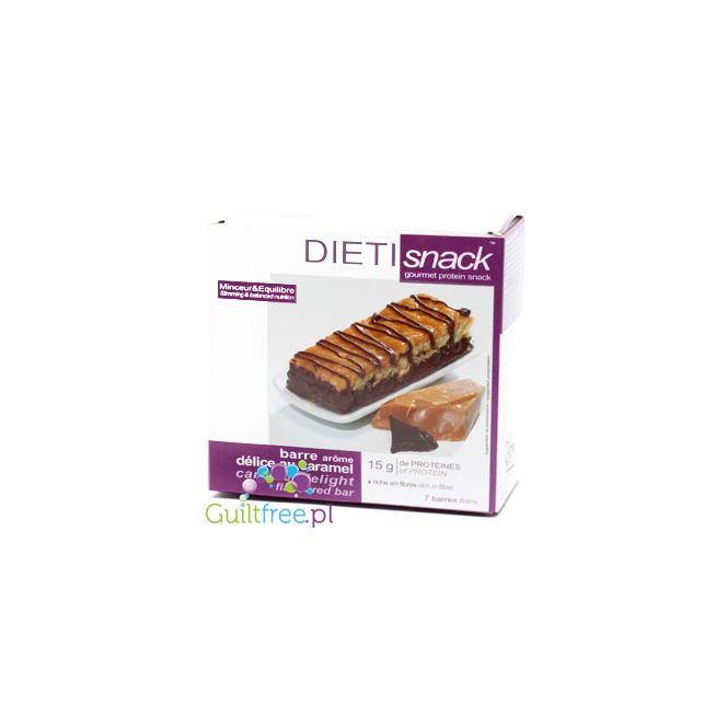 Dieti Snack Double Chocolate Caramel - Proteinowy baton Karmel & Czekolada 15g białka