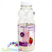 Proti Express Milk Shake Strawberry - an instant strawberry protein shake that contains sweeteners