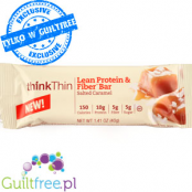 ThinkThin Lean Protein - Solony Karmel - Lekki baton proteinowy