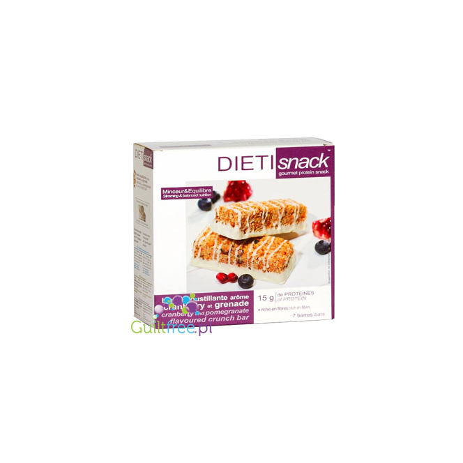 Dieti Meal Snack high protein bar, Cranberry, Pomegranate & White Chocolate