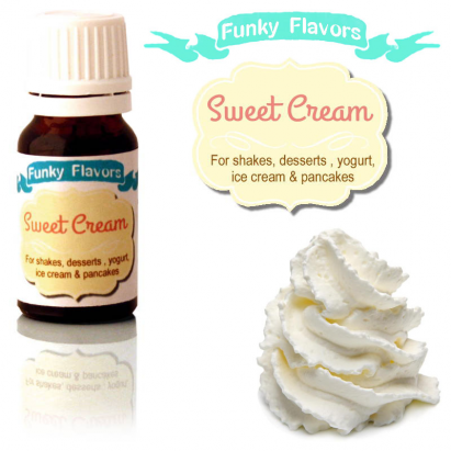 Funky Flavors Sweet Cream - Słodka Śmietanka - Aromat Bez Cukru & Bez Tłuszczu