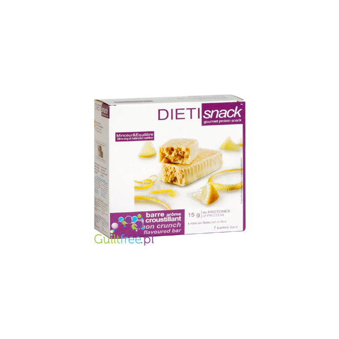 Dieti Meal Snack Proteinowy baton Lemon Crunch w białej czekoladzie 15g białka