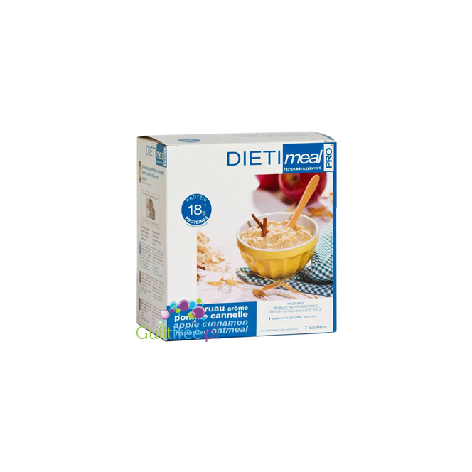 Dieti Meal high-protein oatmeal with dried apple, with cinnamon flavor