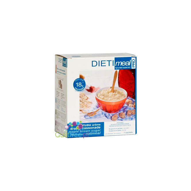Dieti Mealhigh-protein oatmeal flavored with maple syrup and brown sugar