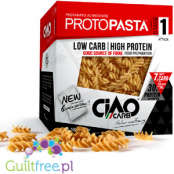 Ultra Low Carb Protopasta Fusilli Prepared with alimentare ad elevato contenuto proteico