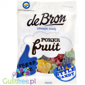 DeBron Poker fruit - Żelki owocowe bez cukru, bezglutenowe - 30% mniej kcal