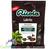 Ricola Swiss Herbal Sweets Liquorice Sugar Free sweets 75g
