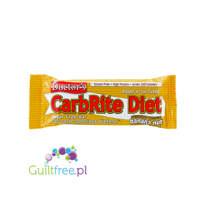 Doctor`s CarbRite Diet Chocolate Bar Covered Banana Nut Sugar Free Bar 