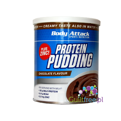 Body Attack protein chocolate pudding plus zinc 