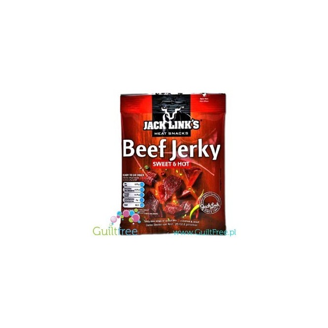 Jack Links Beef Jerky - słodko-pikantna suszona wołowina