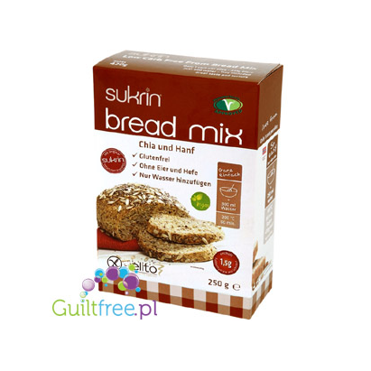 Brød mix med hh hamp - a mixture for baking bread with chia seeds and hemp paste, without gluten, wheat, soy, milk and yeast