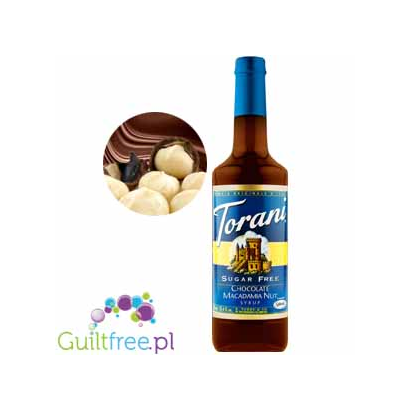 Torani Sugar Free Syrup, Chocolate Macadamia Nut - Sugar Syrup with chocolate flavor and macadamia nuts