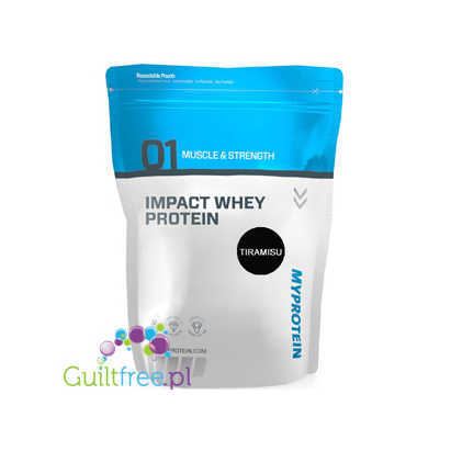 MyProtein Impact Whey Protein Tiramisu Flavor Whey Protein Concentrate Powder Food Supplement with Sweetener