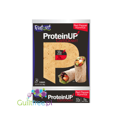 ProteinUP Wrapsy niskowęglowodanowe 12g białka - Humus z Czerwonej Papryki