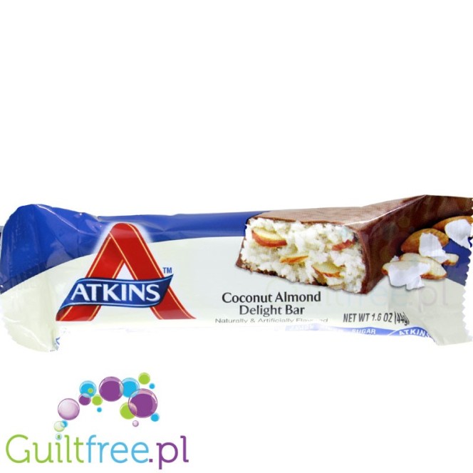 Atkins Snack Coconut Almond Delight - baton Kokos Migdały, 7g białka