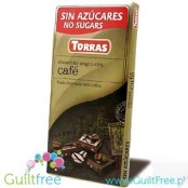 Torras ciemna czekolada z kawą (mniej niż 0,5g cukru)