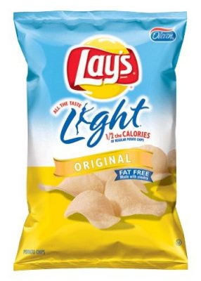 chipsy lays z olestrá