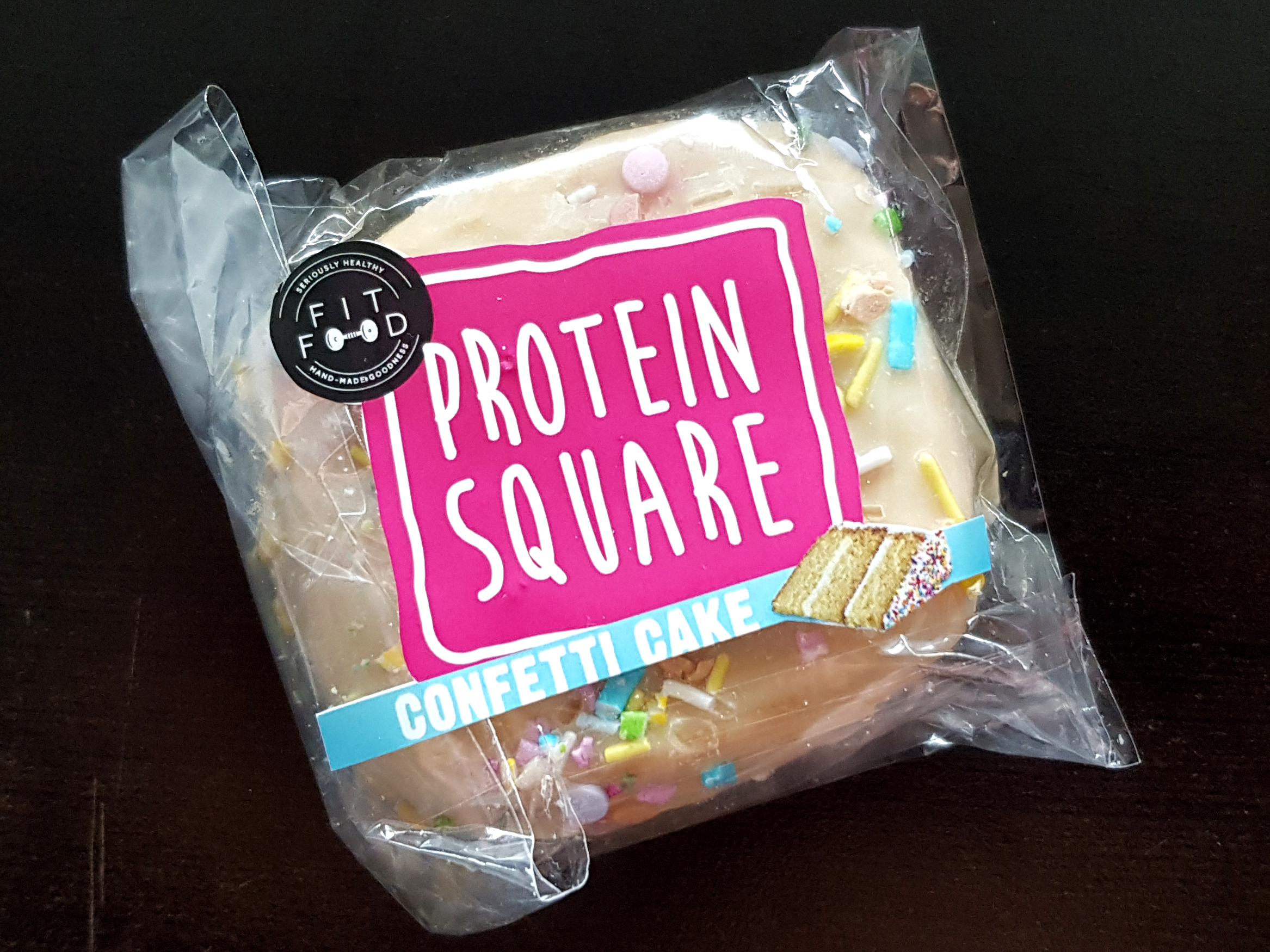 Fit Food UK Protein Square Confetti Cake - review