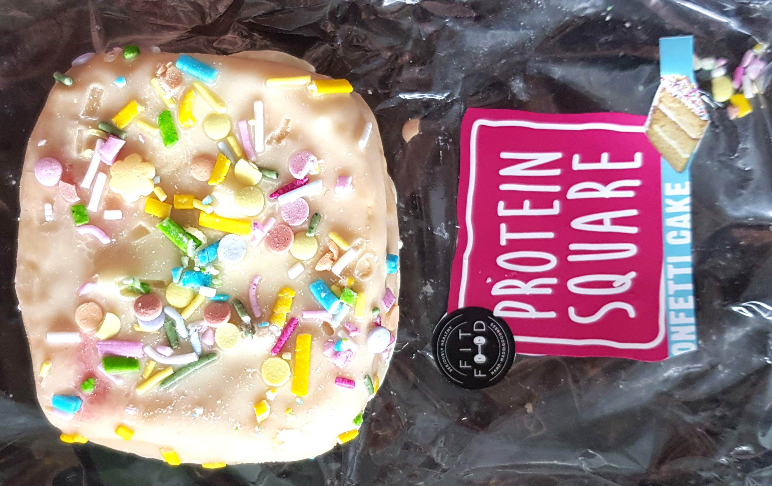 Fit Food UK Protein Square Confetti Cake - review