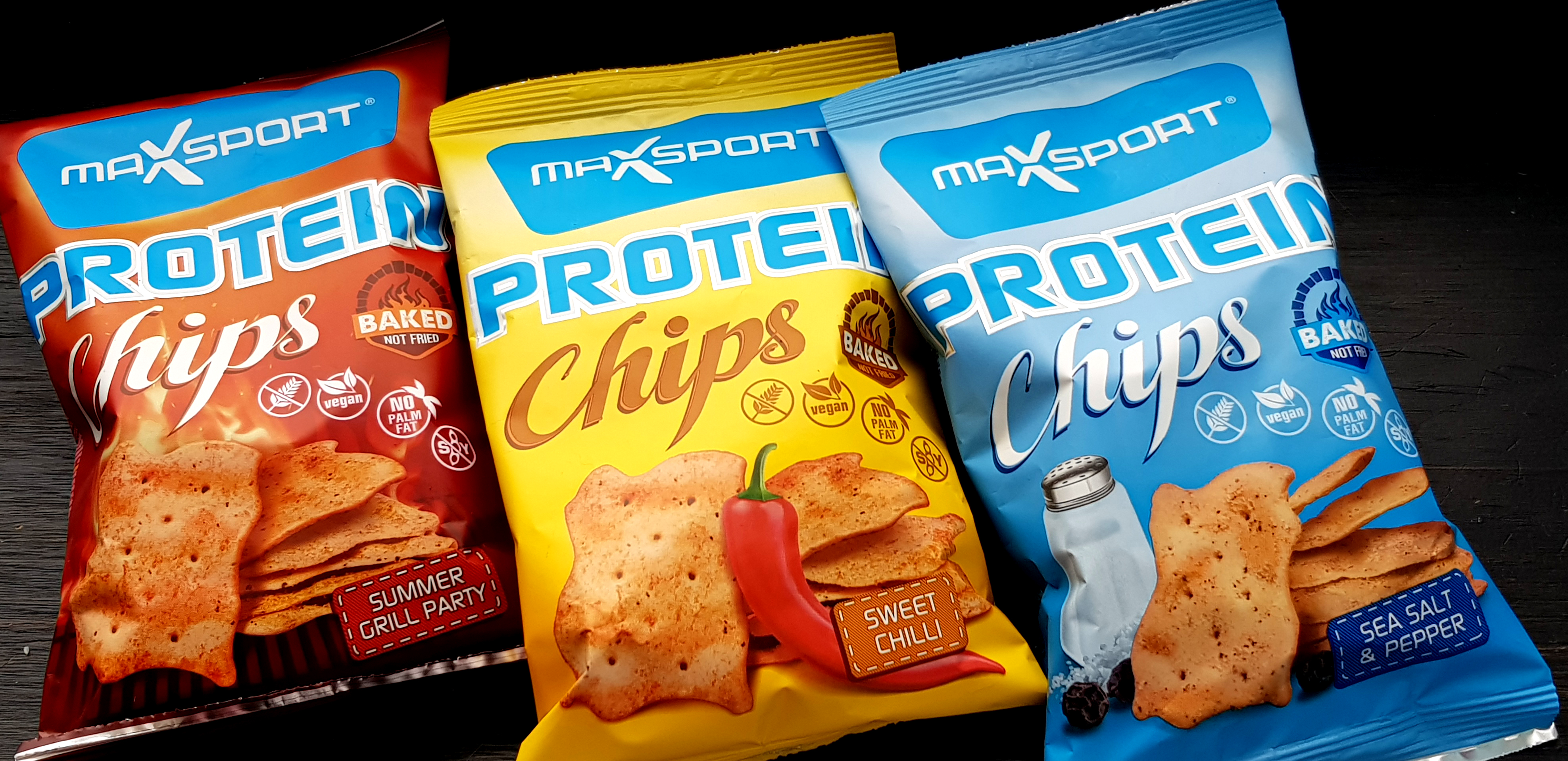 Chipsy proteinowe Max Protein 3 smaki