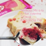 Walentynkowy sernik proteinowy jednoporcjowy a la Kit Kat Spring