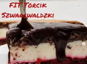 Dietetyczny Tort Szwarcwaldzki bez cukru – tylko 340kcal