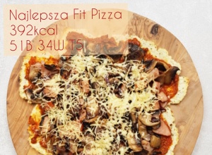 Najlepsza Fit Pizza proteinowa low carb EVER – 392kcal, 51g białka!