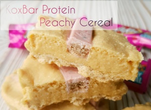 Baton proteinowy z Vitafiber Kox Bar Peachy Cereal 23g białka & 229kcal