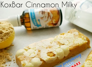 KoxBar Milky Cinnamon – domowy baton proteinowy bez cukru i daktyli